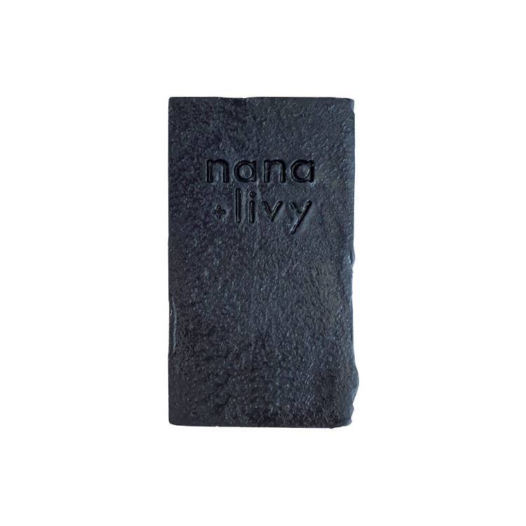Nana + Livy charcoal shampoo bar without packaging